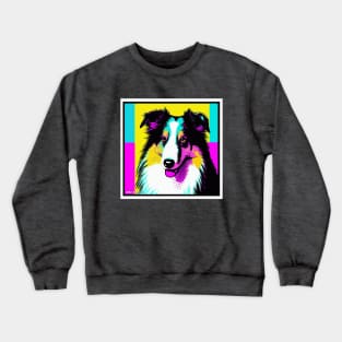 Collie Pop Art Crewneck Sweatshirt